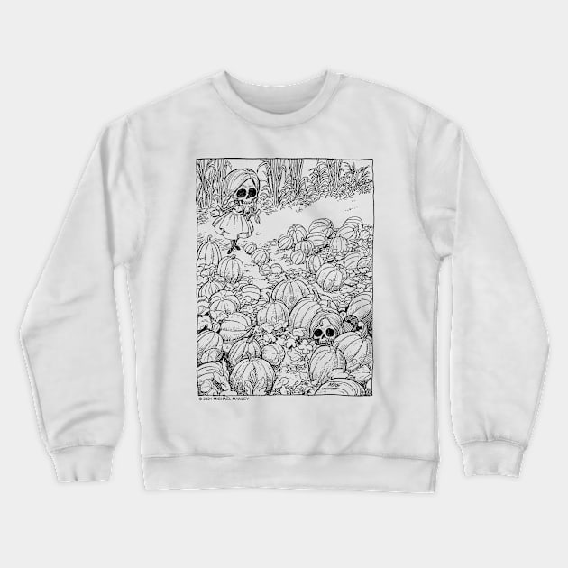 Pumpkin Match Crewneck Sweatshirt by drawmanley